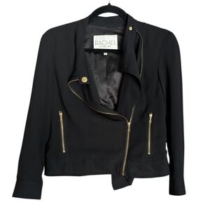 Rachel Roy Black Biker Style Blazer Sz.S
